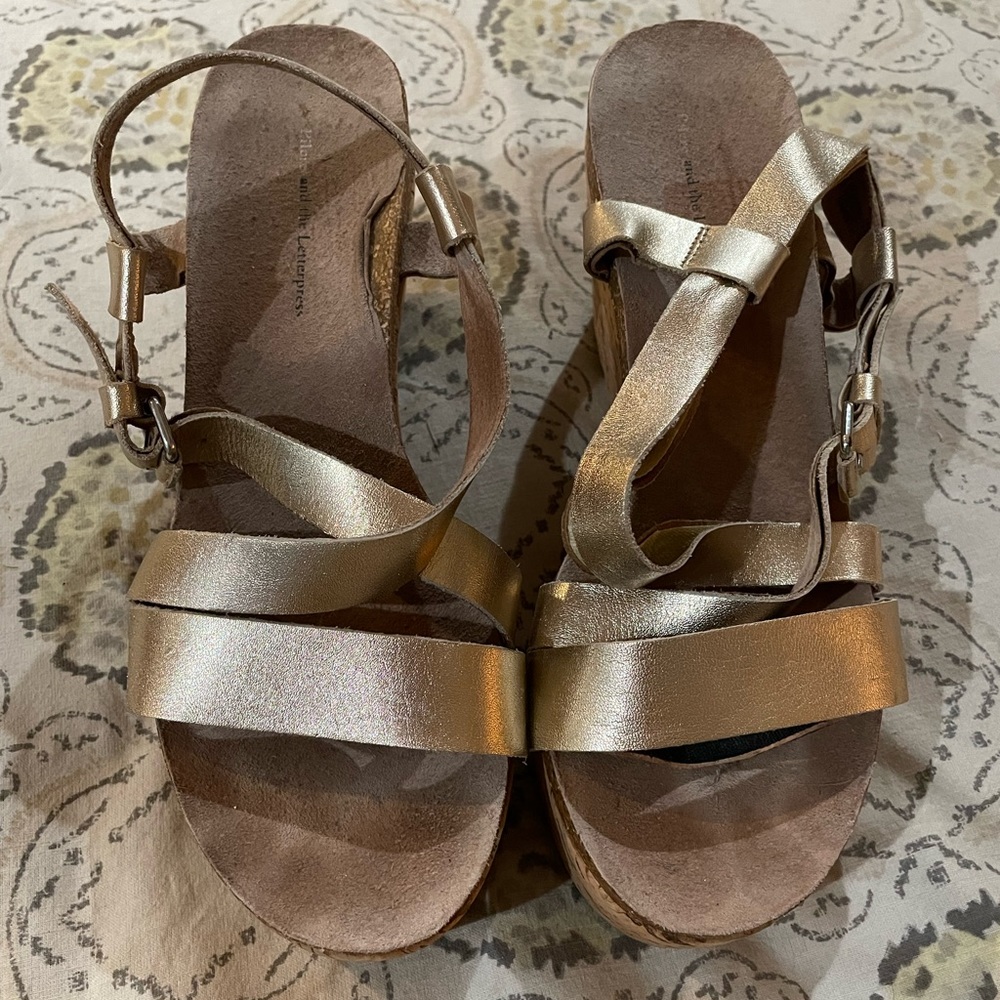 Used Anthropologie Sandals by Pilcro and the Letterpress, size 9